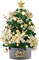 Mini Christmas Tree with Lights: 2ft Small Christmas Tree, Tabletop Artificial Xmas Tree with Star Treetopper, LED String Light & Hanging Ornaments, for Desk Christmas Decors Home Office Party
